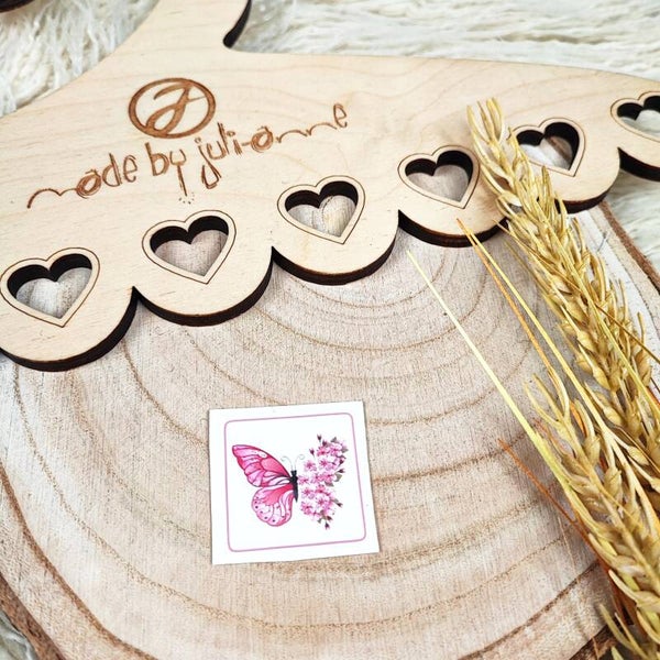 SnapPap Label - Schmetterling blumen