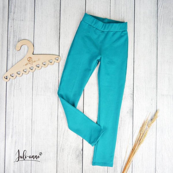 Taschen-Leggings BIO Softsweat Hellpetrol