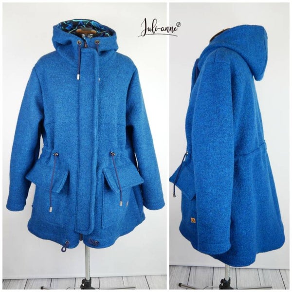 Damen Parka BIO Softwalk Petrolblau