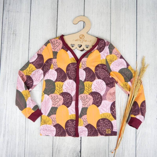 Cardigan Bäume Bordeaux #Herbst