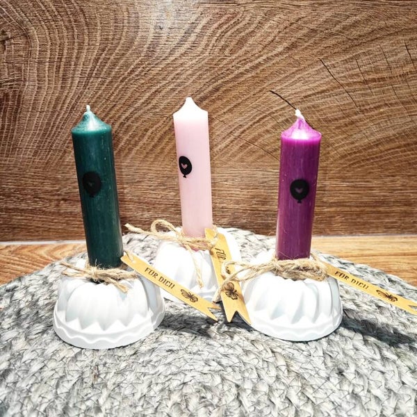 Geschenk / Mitbringsel - Kugelhupf Kerze FÜR DICH