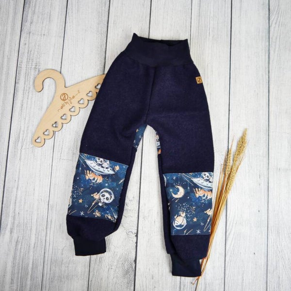 Walk-Hose Dunkelblau mit Softshell Verstärkung