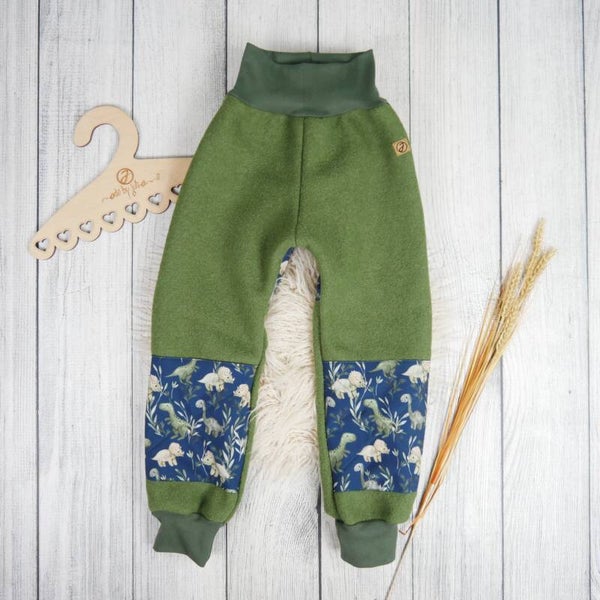 Walk-Hose Olive mit Softshell Verstärkung
