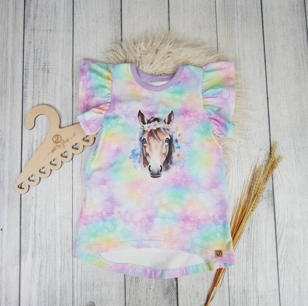 Cutie Shirt - Pastell Bunt Aquarell Horse Pferd