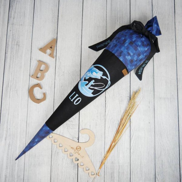 Schultüte  Angeln Fische 70cm / 85cm / Geschwister