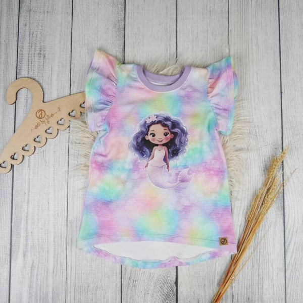 Cutie Shirt - Pastell Bunt Meerjungfrau