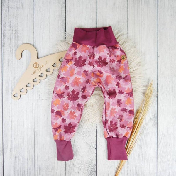 Matschhose Softshell Herbst Blätter Bordeaux