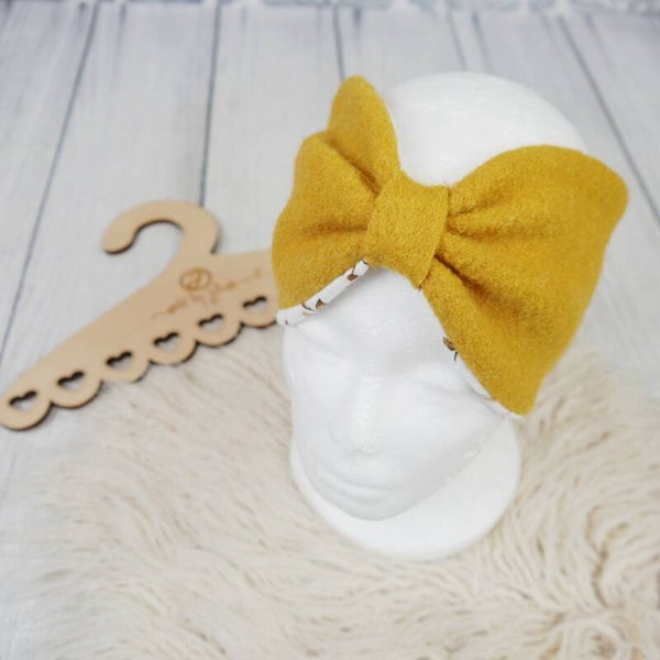 KU 54-57 Knoten Haarband - Walk Senfgelb