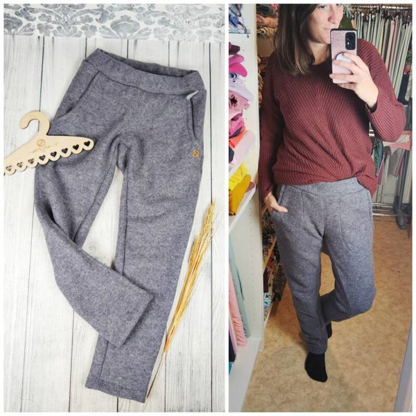Outdoor-Hose Damen Walk Grau Meliert