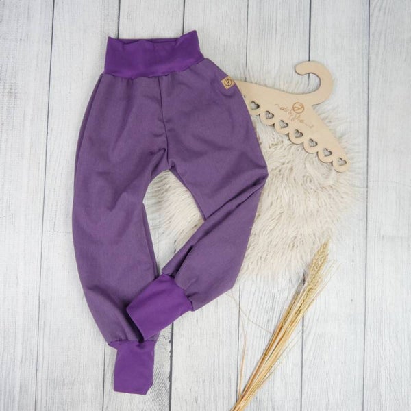 Gr. 110/116 Matschhose Softshell Lila Meliert