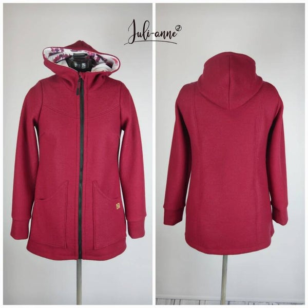 AYA Jacke/Mantel BIO Merino Walk Kirschrot