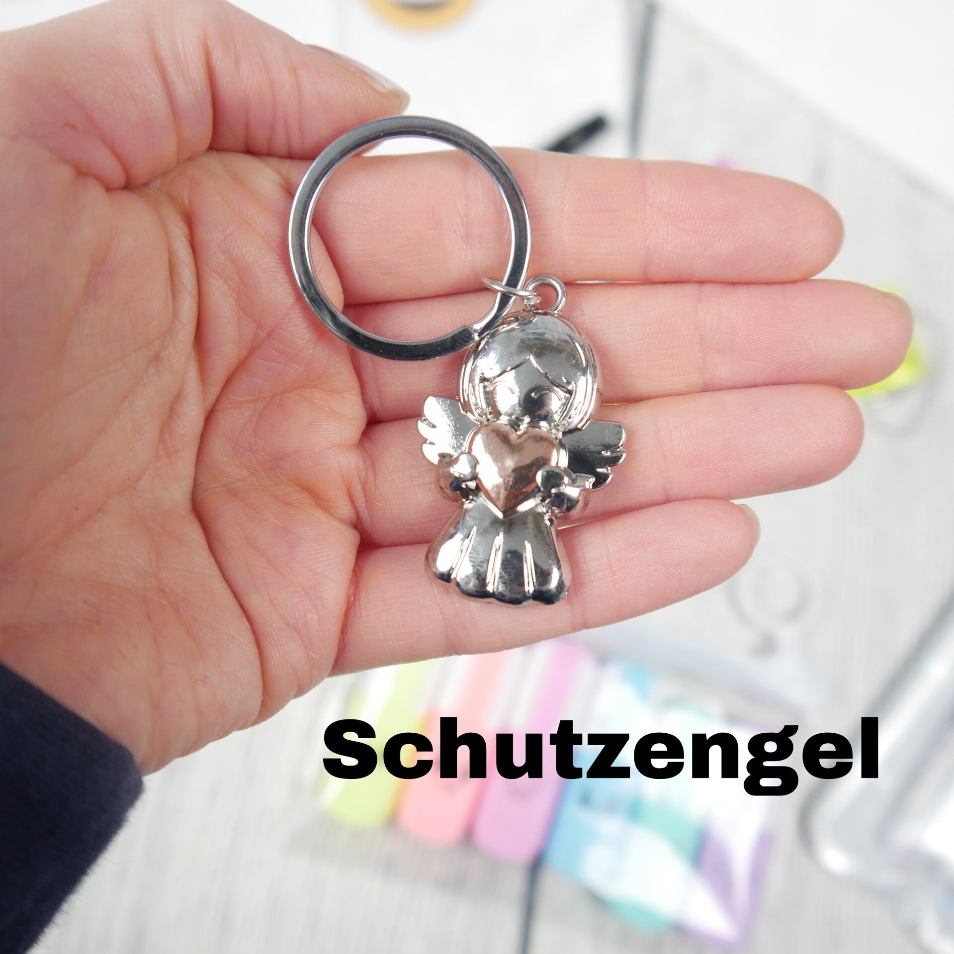 Schutzengel Metall Anhänger