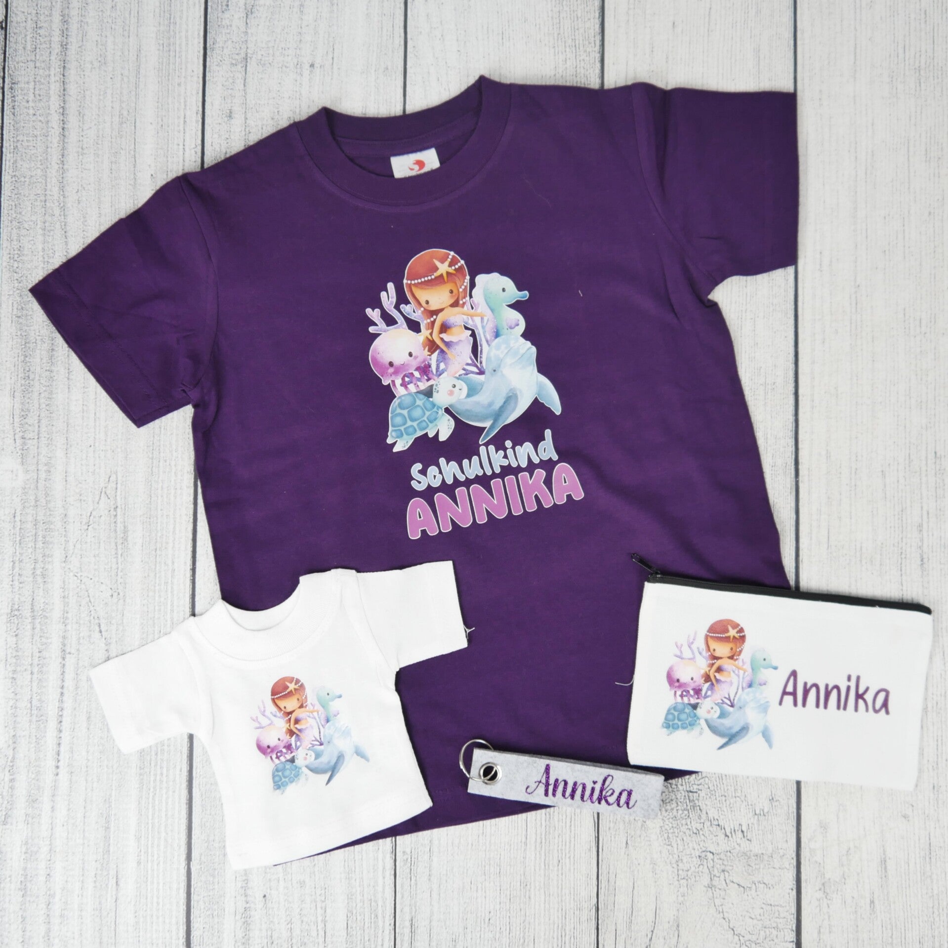 Kleines Set für die Schultüten-Füllung *Wunschmotiv & Name