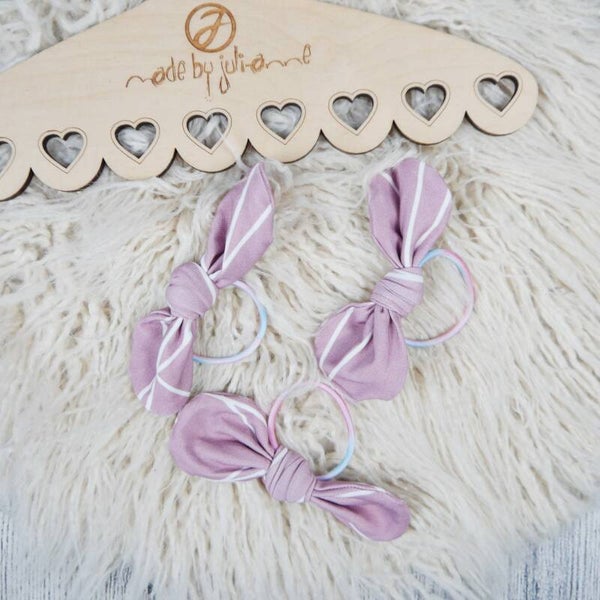 Schleifen Haargummi Shapelines Altrosa