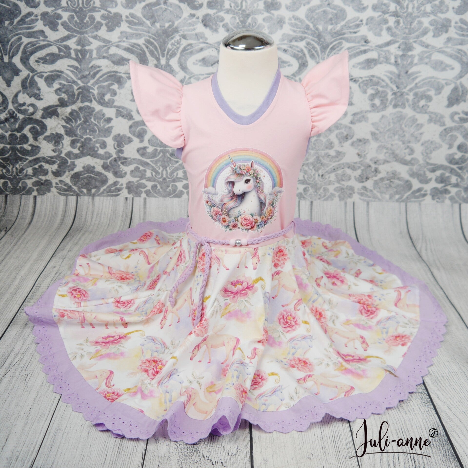 Drehkleid - Rainbow Unicorn