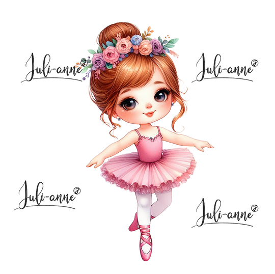 Bügelbild Ballerina Mädchen 2
