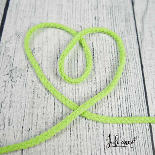 5mm Kordel Baumwolle - Neon-Grün / Hellgrün