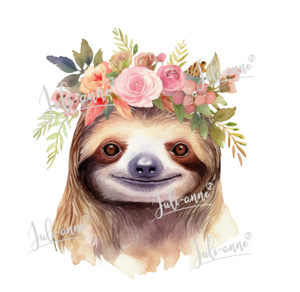 Bügelbild WILD ANIMALS - Faultier