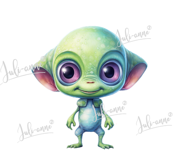 Bügelbild ADK Alien