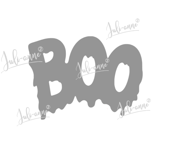 Reflektor Bügelbild - BOO #Halloween  *verschiedene Größen*