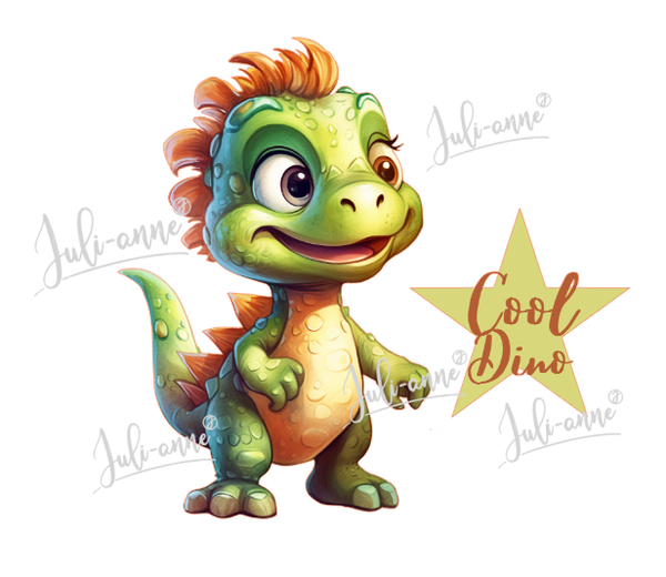 Bügelbild Dino Boy - Cool Dino