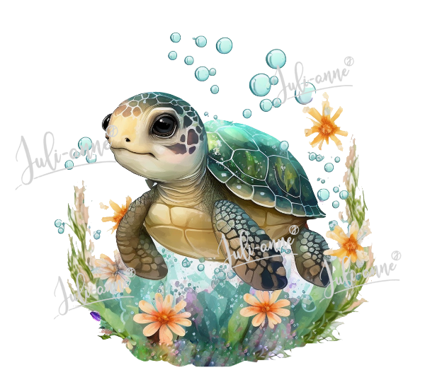 Bügelbild Schildkröte