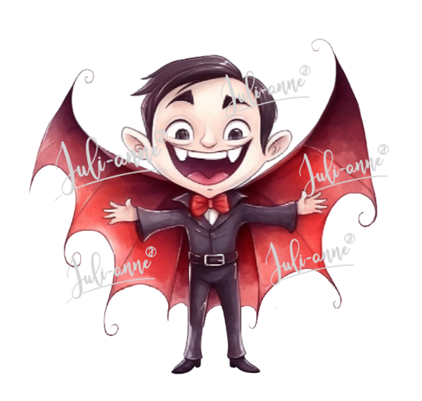 Bügelbild Vampir Dracula  #Halloween