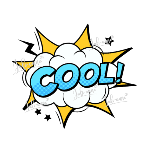 Bügelbild COMIC - Cool