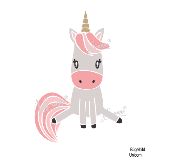 Bügelbild "Unicorn" einzeln