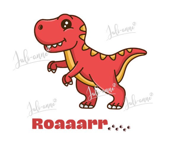 Bügelbild Dino Roaaarr....