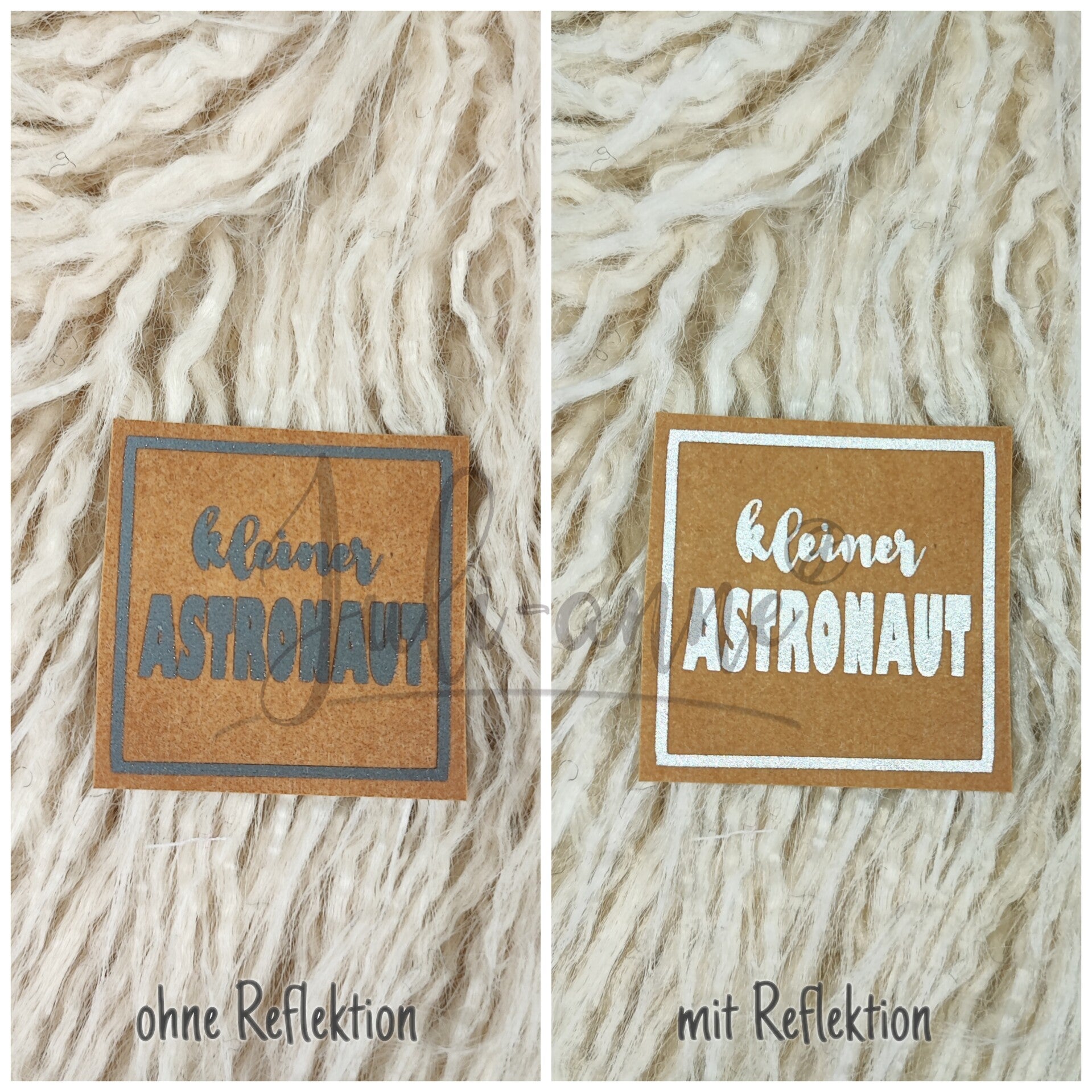 Reflektor Label - kleiner Astronaut