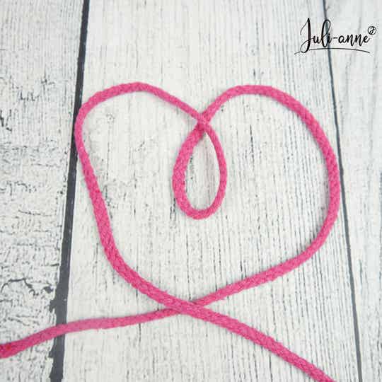 5mm Kordel Baumwolle - Uni Pink