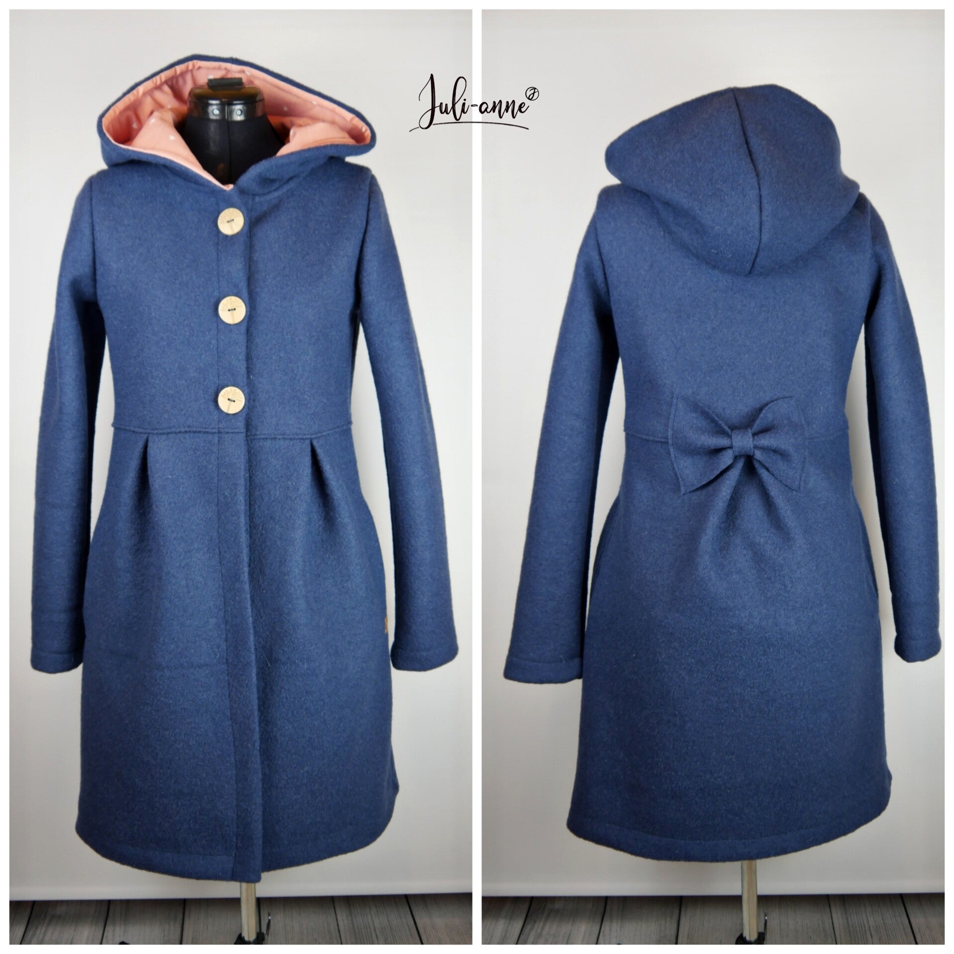 Jumi Mantel Walk Rauchblau