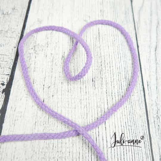 5mm Kordel Baumwolle - Uni Flieder