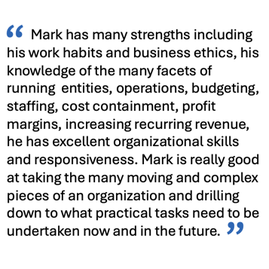 Testimonials are the best evidence of value delivered to clients