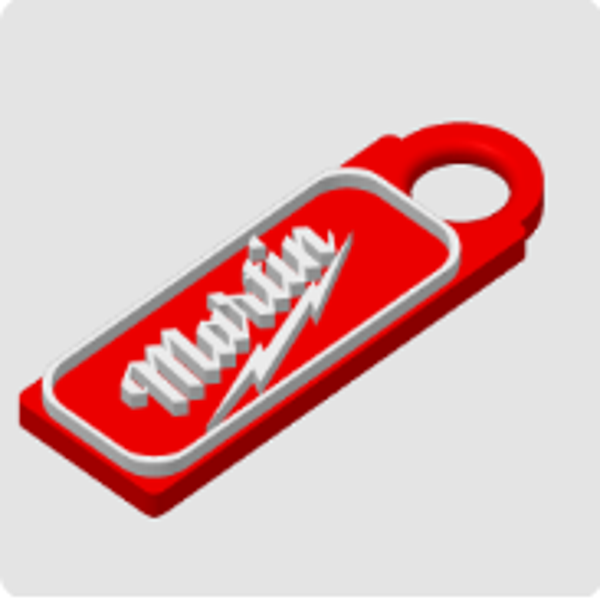 Custom Milwaukee Style Name Tag