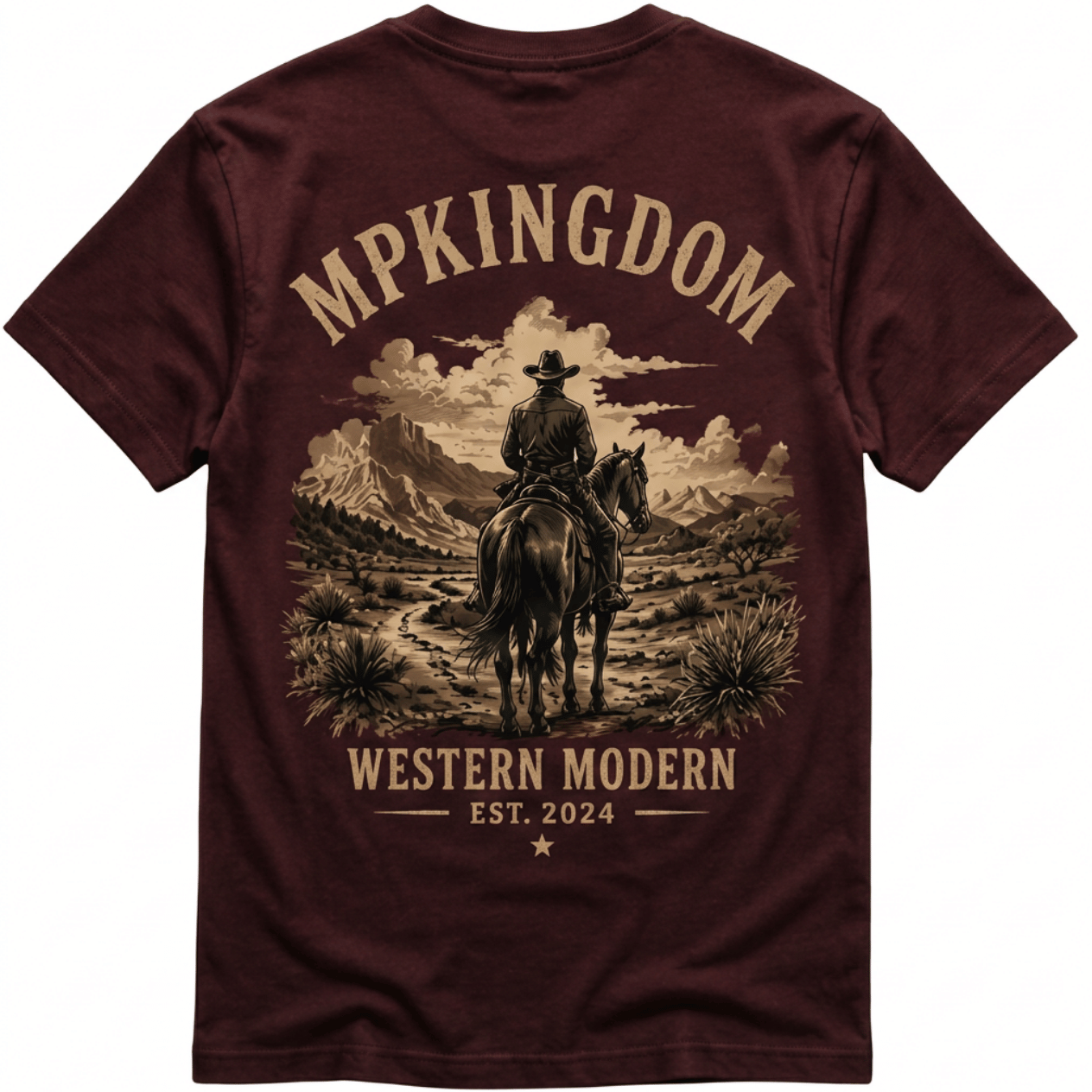 MP Kingdom T-Shirt Homme – Western Moderne