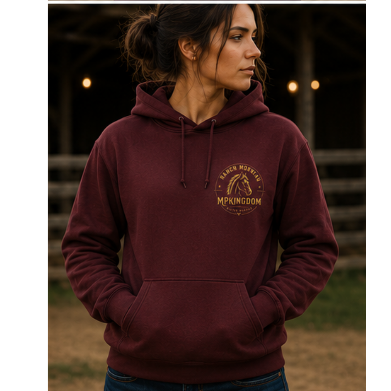 MP Kingdom Hoodie femme – Western Moderne Signature