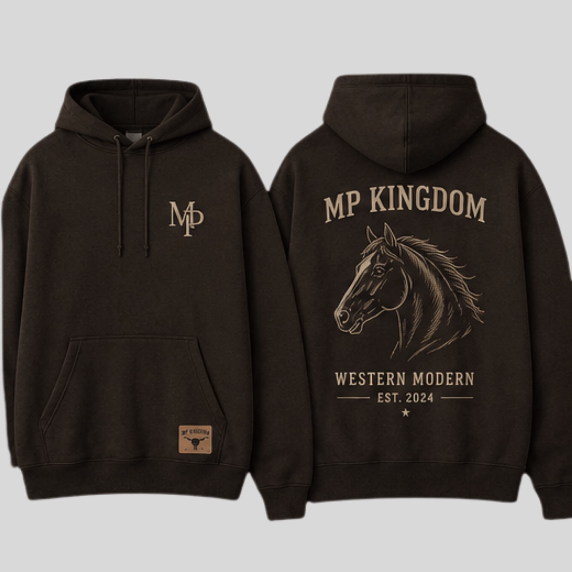 MP Kingdom Hoodie femme – Western Moderne Signature