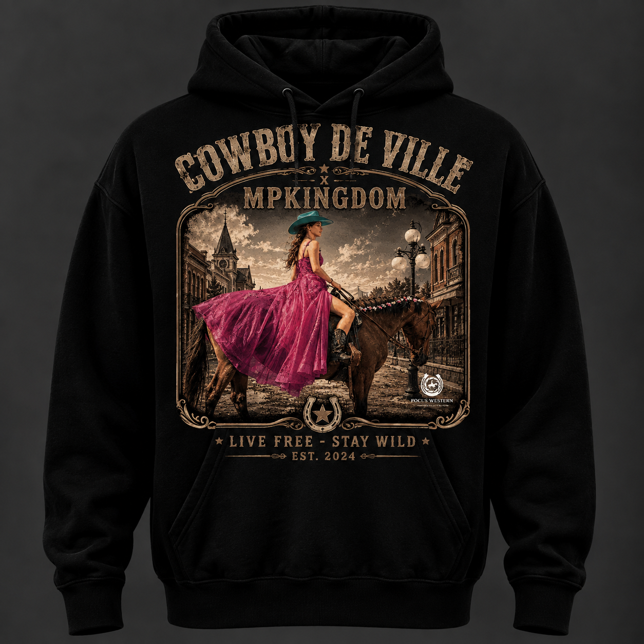 MP Kingdom hoodie femme x cowboy de ville  – Western Moderne
