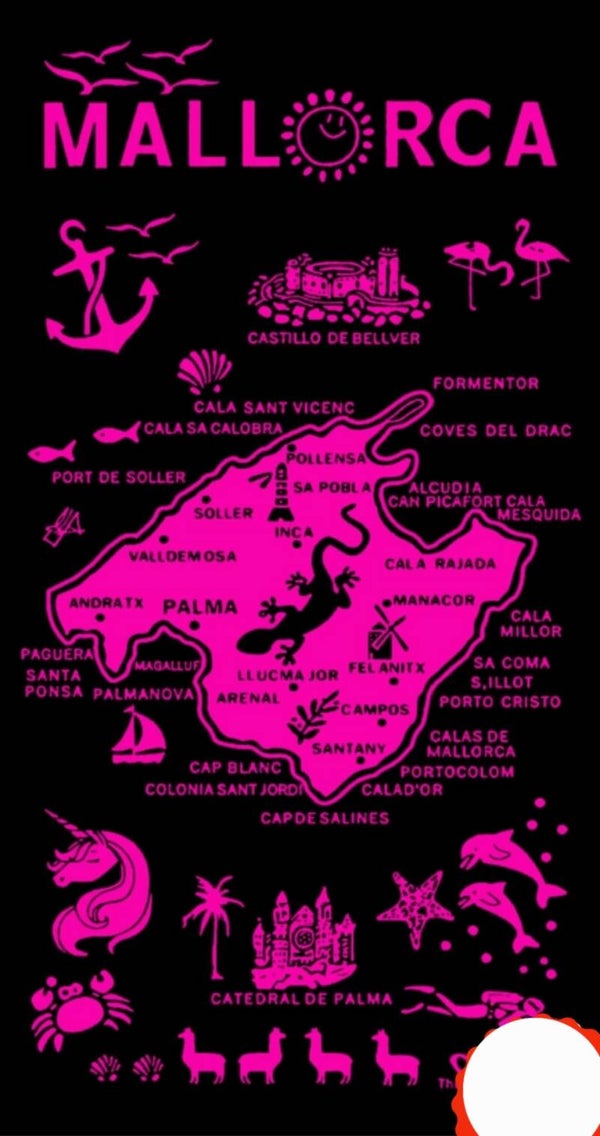 Toalla mapa Mallorca