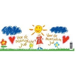 Snoepblik "Voor de allerliefste juf"