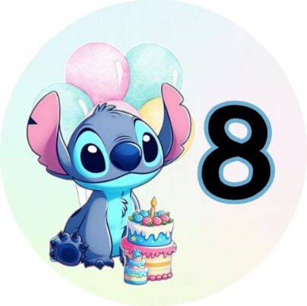 Stitch leeftijd sticker