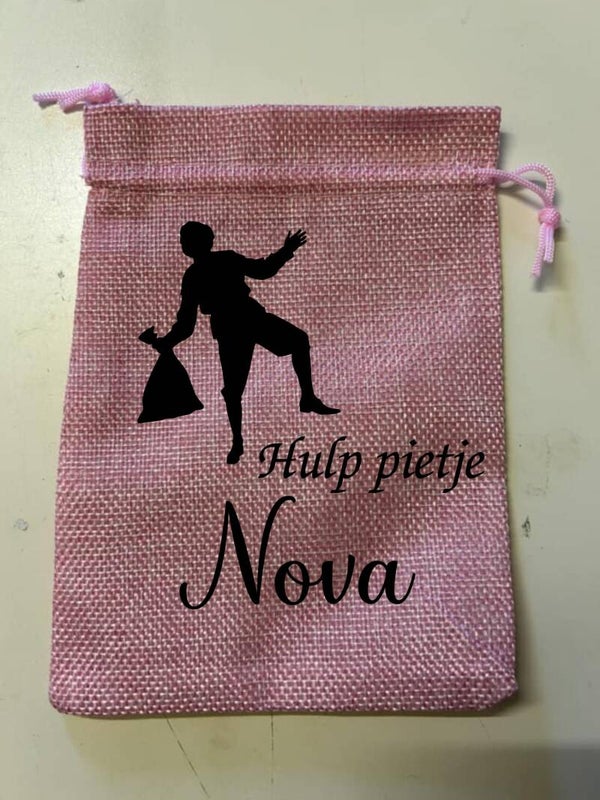 Pepernoten zak "hulppietje met naam