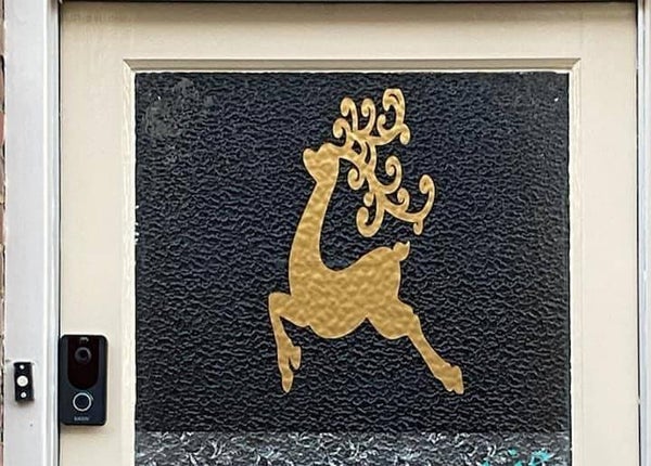 Raamsticker Rendier