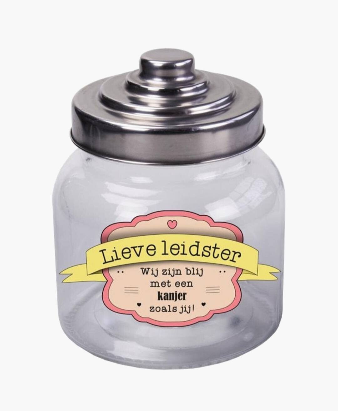 Snoeppot " Lieve Leidster "