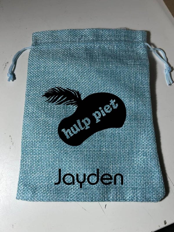 Pepernoten zak " Hulppiet Naam"