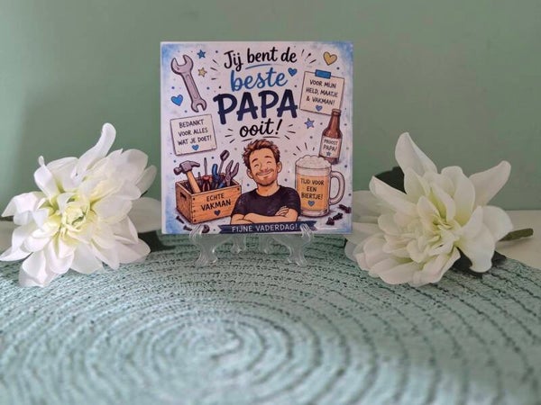 Tegel "jij bent de beste papa ooit"