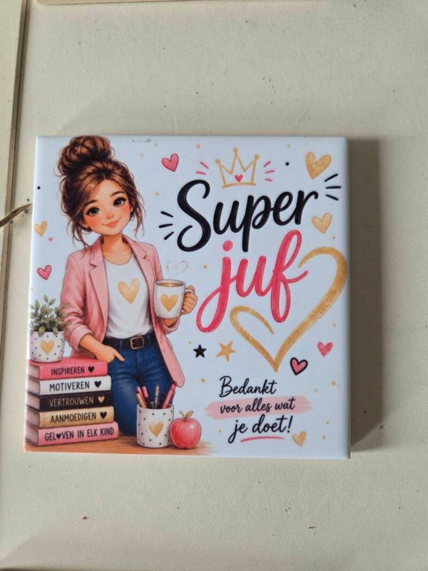 Tegel juf " Super juf "