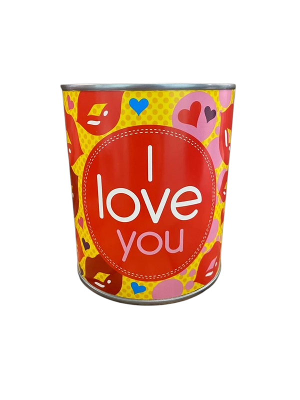 Snoepblik "i love you"